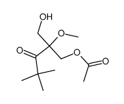 1-acetoxy-3-hydroxy-2-methoxy-2-pivaloylpropane结构式