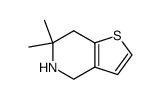 Thieno[3,2-c]pyridine, 4,5,6,7-tetrahydro-6,6-dimethyl- (9CI)结构式
