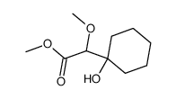 α-Methoxy-α-(1-hydroxycyclohexyl)-essigsaeuremethylester结构式