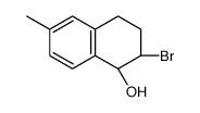 (1R,2R)-2-bromo-6-methyl-1,2,3,4-tetrahydronaphthalen-1-ol结构式