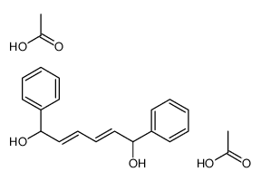 acetic acid,1,6-diphenylhexa-2,4-diene-1,6-diol Structure