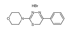 2-morpholino-5-phenyl-6H-1,3,4-thiadiazine hydrobromide结构式