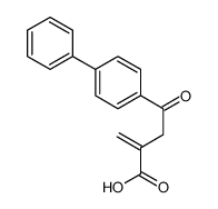 2-methylidene-4-oxo-4-(4-phenylphenyl)butanoic acid Structure