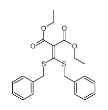 diethyl 2-[bis(benzylsulfanyl)methylidene]propanedioate Structure