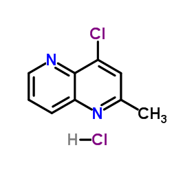 4-Chloro-2-methyl-1,5-naphthyridine hydrochloride (1:1) structure