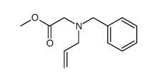 N-allyl-N-benzylglycine methyl ester Structure