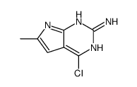 2-Amino-4-chloro-6-methyl-7H-pyrrolo[2,3-d]pyrimidine structure