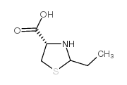 (4S,2RS)-2-乙基噻唑啉-4-羧酸结构式