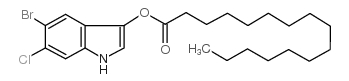 5-bromo-6-chloro-3-indoxyl palmitate structure