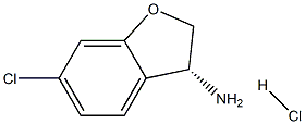 (R)-6-Chloro-2,3-dihydrobenzofuran-3-amine hydrochloride Structure