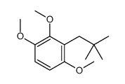 2-(2,2-dimethylpropyl)-1,3,4-trimethoxybenzene结构式