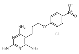 2,4,6-Pyrimidinetriamine,5-[3-(2-chloro-4-nitrophenoxy)propyl]-结构式