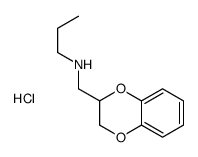 n-propyl-4-benzodioxan-2-methylamine结构式
