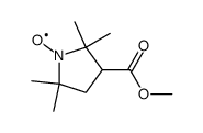 2,2,5,5-tetramethylpyrrolidine-1-oxyl-3-carboxylic acid methyl ester结构式