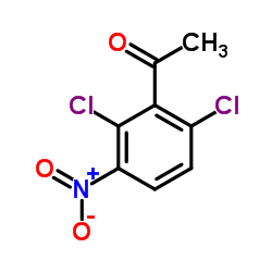 1-(2,6-二氯-3-硝基苯基)乙酮结构式