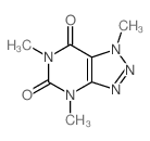 1H-1,2,3-Triazolo[4,5-d]pyrimidine-5,7(4H,6H)-dione,1,4,6-trimethyl- structure
