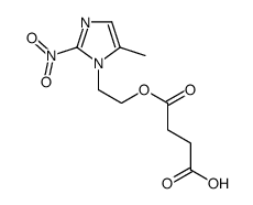 4-[2-(5-methyl-2-nitroimidazol-1-yl)ethoxy]-4-oxobutanoic acid Structure