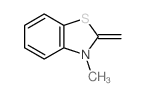 Benzothiazole,2,3-dihydro-3-methyl-2-methylene- Structure
