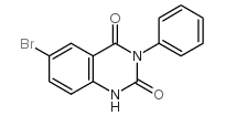 6-bromo-3-phenyl-2,4(1H,3H)-quinazolinedione structure