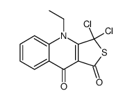 3,3-dichloro-4-ethylthieno[3,4-b]quinoline-1(3H),9(4H)-dione Structure