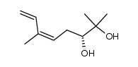 (3R,5Z)-2,6-dimethyl-5,7-diene-2,3-diol Structure