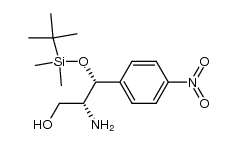 (2R,3R)-2-amino-3-((tert-butyldimethylsilyl)oxy)-3-(4-nitrophenyl)propan-1-ol Structure