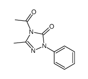 4-Acetyl-3-methyl-1-phenyl-1H-1,2,4-triazol-5(4H)-one Structure