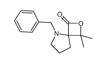 5-benzyl-3,3-dimethyl-2-oxa-5-azaspiro[3.4]octan-1-one结构式