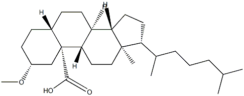 2α-Methoxy-5α-cholestan-19-oic acid Structure