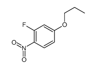 2-fluoro-1-nitro-4-propoxybenzene结构式