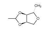 2,3-ethylidene acetal of D-erythrose Structure