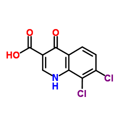 7,8-Dichloro-4-hydroxyquinoline-3-carboxylic acid Structure