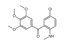 [5-chloro-2-(methylamino)phenyl]-(3,4,5-trimethoxyphenyl)methanone结构式