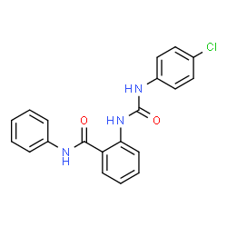 2-({[(4-chlorophenyl)amino]carbonyl}amino)-N-phenylbenzamide结构式