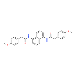 N,N'-1,5-Naphthalenediylbis[2-(4-methoxyphenyl)acetamide]结构式