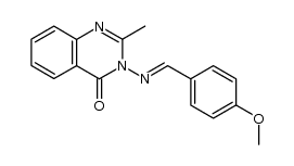 3-(4-methoxy-benzylideneamino)-2-methyl-3H-quinazolin-4-one结构式