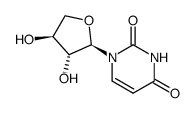 2,4(1H,3H)-Pyrimidinedione, 1-[(2R,3R,4S)-tetrahydro-3,4-dihydroxy-2-furanyl]- (9CI) Structure