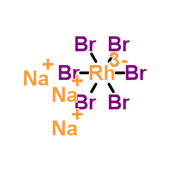 六溴甲烷酸钠(III)水合物,Rh 11.4％min结构式