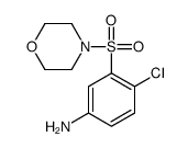 4-氯-3-(吗啉-4-磺酰基)-苯胺结构式