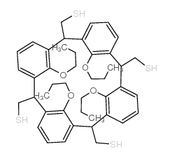 5,11,17,23-TETRAKIS-MERCAPTOMETHYL-25,26,27,28-TETRAPROPOXYCALIX[4!ARENE structure