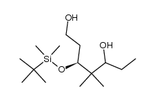 (3S)-3-(tert-butyldimethylsilyloxy)-4,4-dimethylheptane-1,5-diol结构式