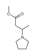 (+/-)-3-(1-pyrrolidinyl)butyric acid methyl ester Structure