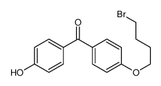 [4-(4-bromobutoxy)phenyl]-(4-hydroxyphenyl)methanone Structure