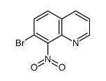 7-bromo-8-nitroquinoline结构式