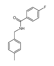 4-fluoro-N-(4-methylbenzyl)benzamide Structure