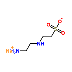 Sodium N-(2-aminoethyl)aminoethanesulfonate structure