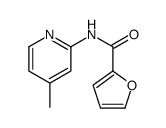 N-(4-methylpyridin-2-yl)furan-2-carboxamide结构式