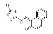 1-[(5-bromo-1,3-thiazol-2-yl)hydrazinylidene]naphthalen-2-one结构式
