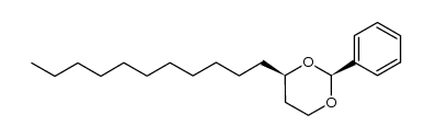 (4R)-2-phenyl-4-undecyl-1,3-dioxane结构式