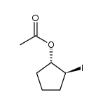 acetate d'iodo-2 cyclopentyle trans Structure